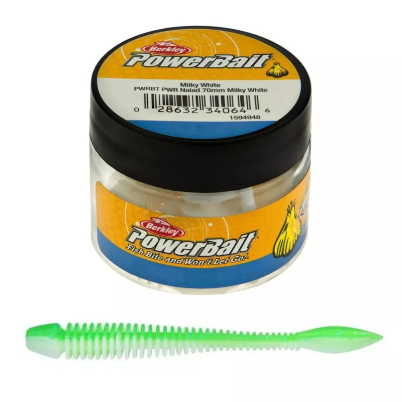 Gumy Berkley PowerBait Flail 5cm - S Green/White Tani