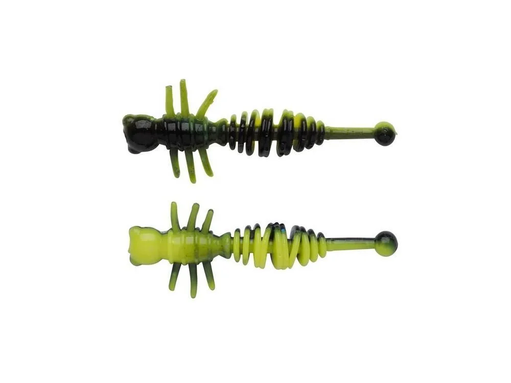 Guma Berkley Power Larvae 4cm Black/Snsne Ylw 12szt. Promocja
