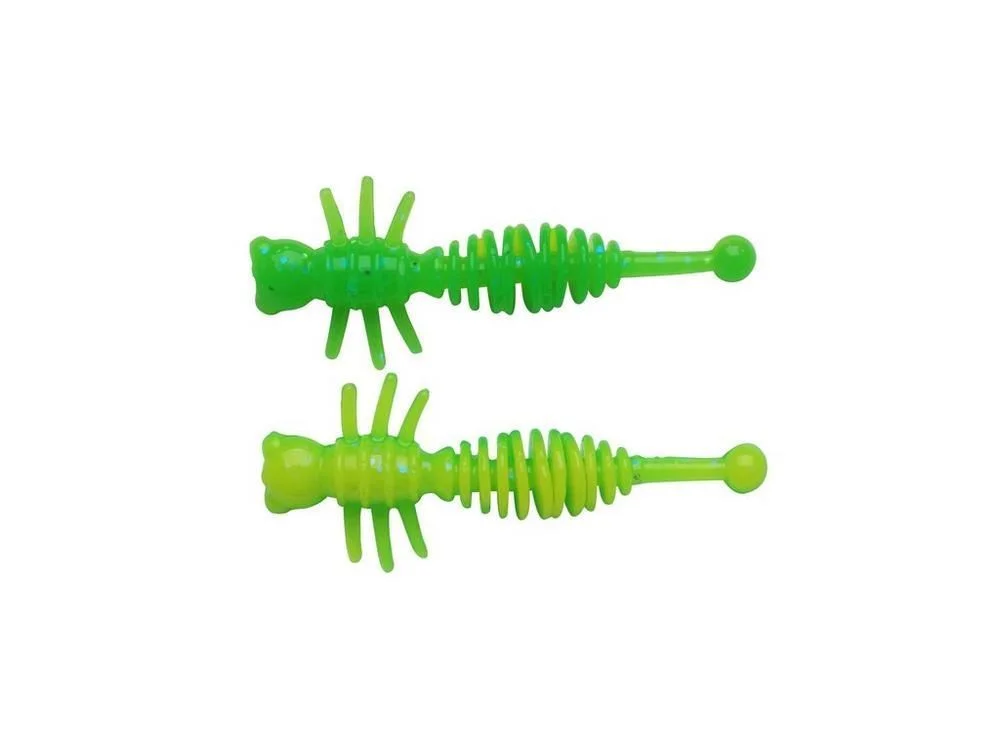 Guma Berkley Power Larvae 4cm Sprng Grn/Snsn Ylw 12szt. Tani