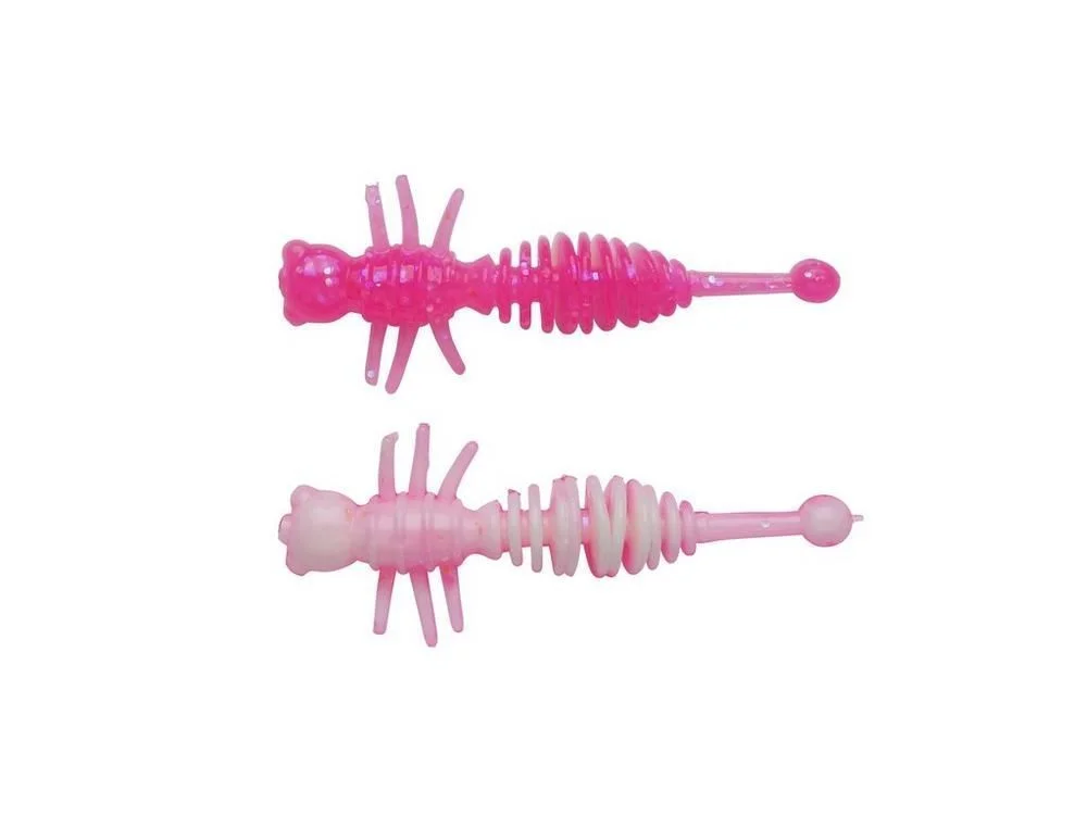 Guma Berkley Power Larvae 4cm Pink/White 12szt. Dostępne od ręki