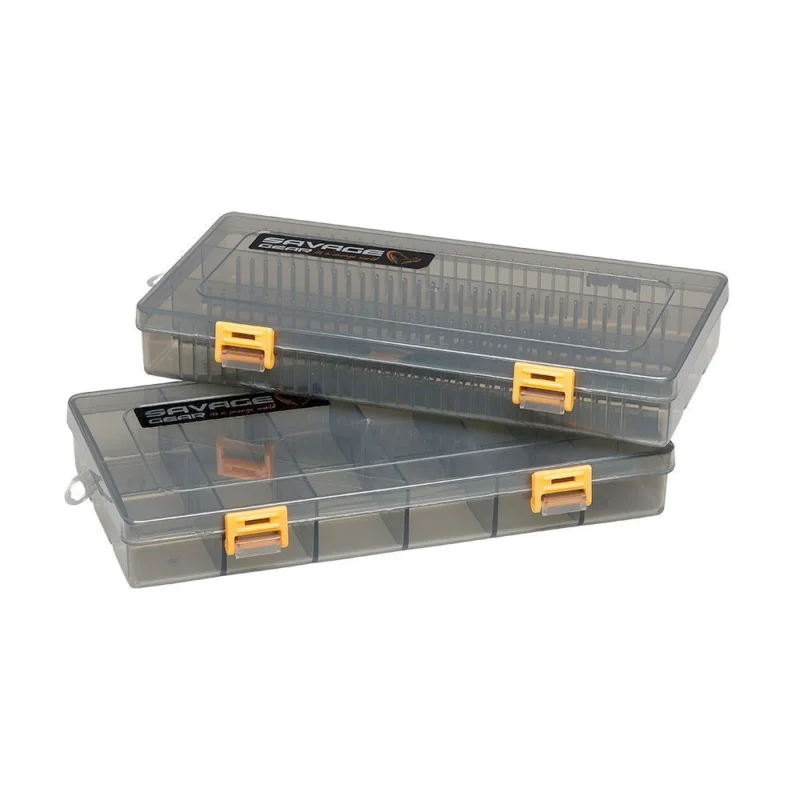 Pudełko Savage Gear FLAT LURE BOX SMOKE KIT 23X11X3.5CM Ograniczona ilość