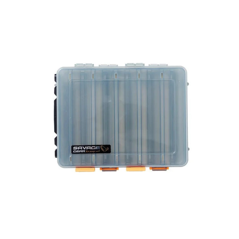 Nowy Pudełko Savage Gear LUREBOX 2 SIDED SMOKE SHORT 20.5X17X4.8CM