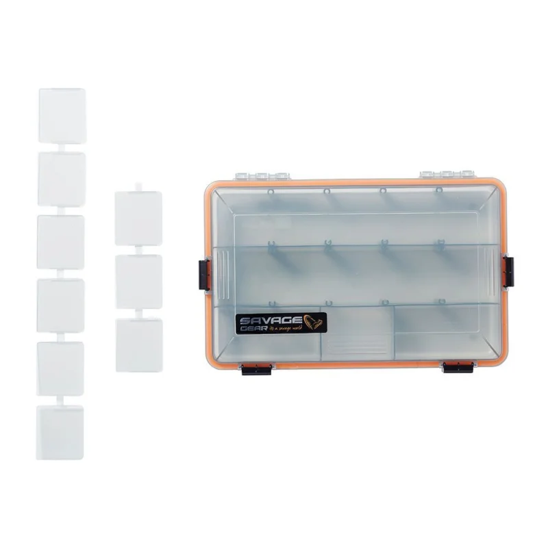 Łatwy zwrot Pudełko Savage Gear WP LUREBOX 4B SMOKE 27.5X18X5CM