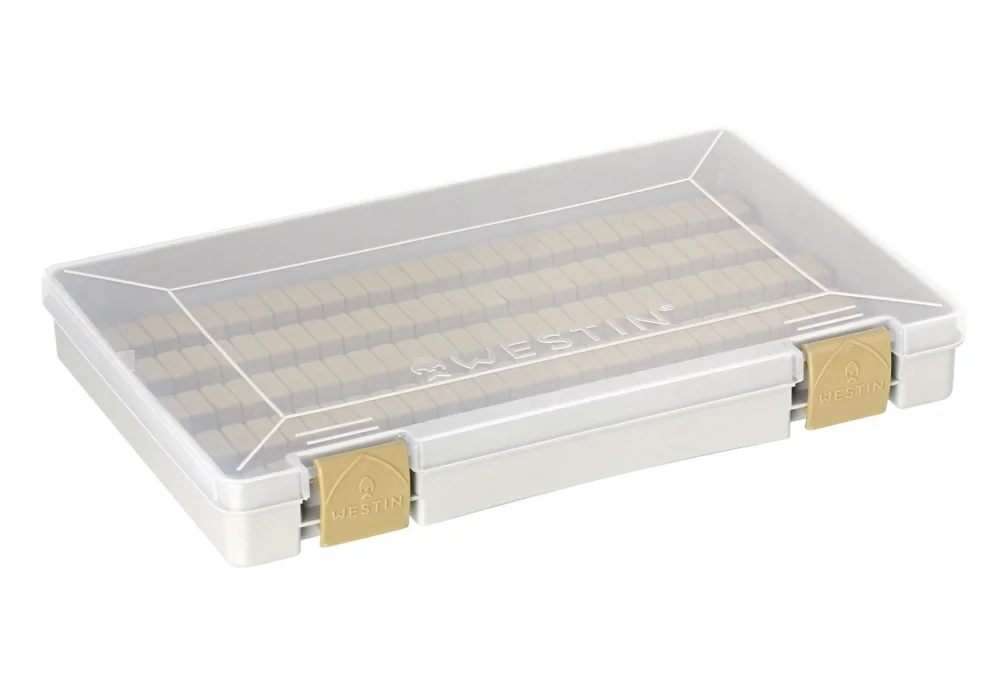 Ostatnia szansa Pudełko WESTIN W3 JIG BOX (135 SLOTS) 27.4X18X4CM M GREY/CLEAR