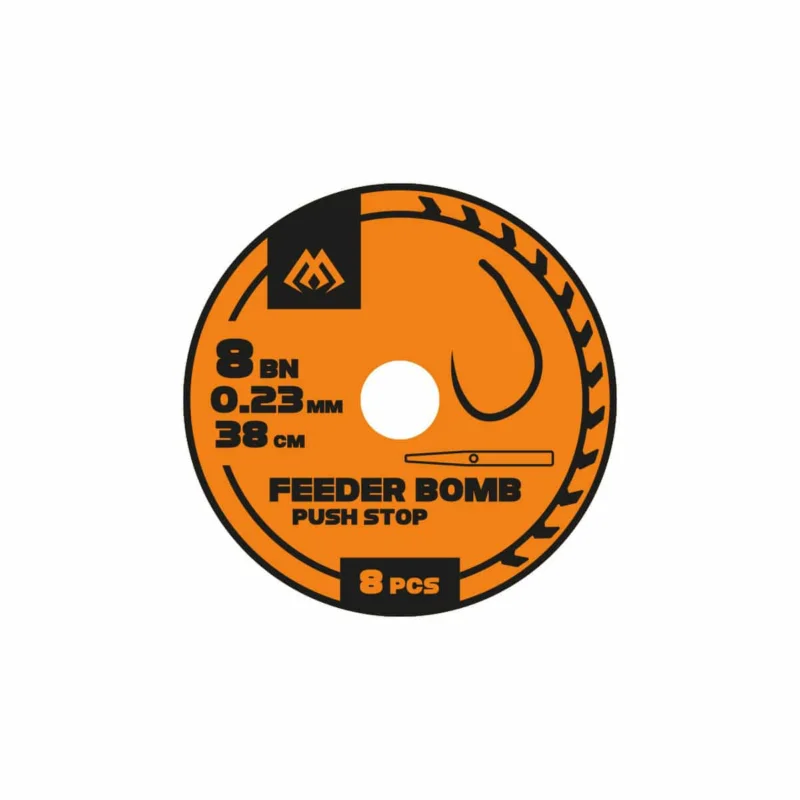 Super okazja Mikado Przypon gotowy Feeder Bomb Push Stop Bezzadziorowe 8/0 23mm