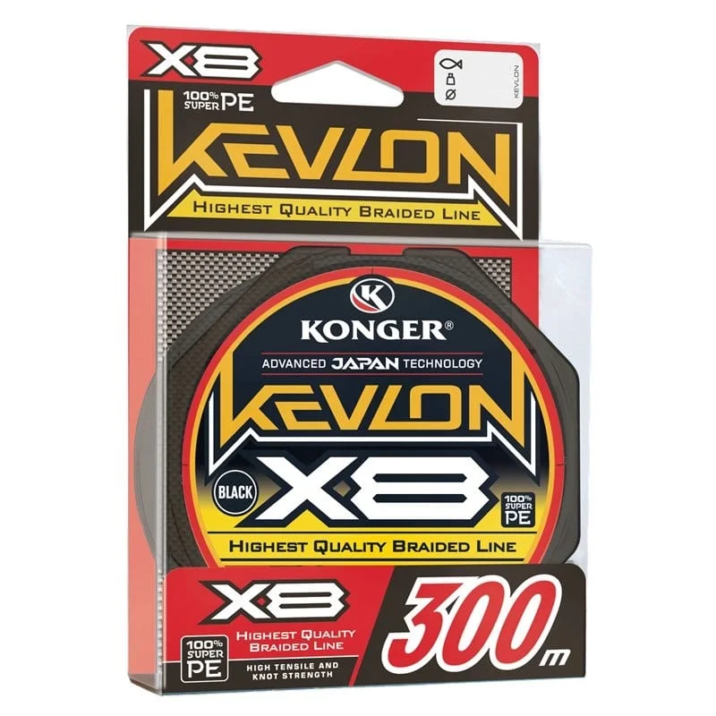 Do wyczerpania zapasów Konger Plecionka Kevlon x8 Black 0,20mm 300m
