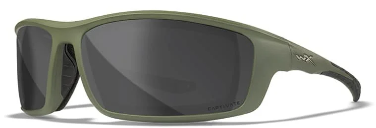Wiley-X Okulary Polaryzacyjne Grid Captivate Smoke Grey Matte Utility Green Frame Oferta