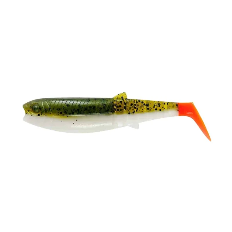 Oferta limitowana Savage Gear Guma Kopyto Cannibal 10cm Olive Hot Orange