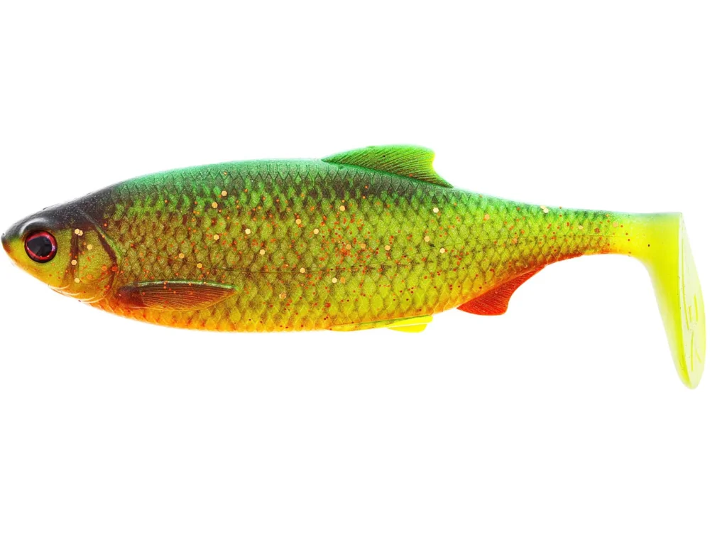 Wyprzedaż Westin Guma Ricky The Roach Shadtail 14cm Firetiger Rudd
