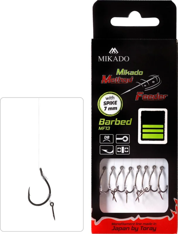 Bezpieczna płatność Mikado Przypon Method Feeder z igłą hak z zadziorem nr10