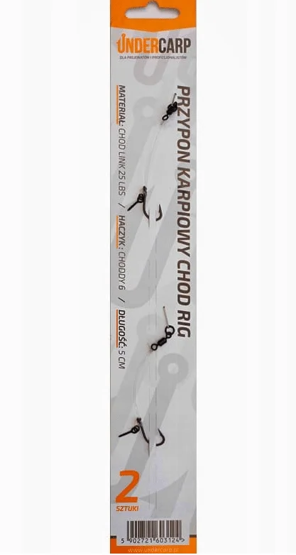 Undercarp Przypon karpiowy Chod Rig nr6 2szt Szybka dostawa