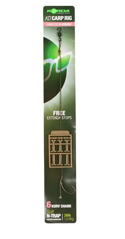 Korda przypon N-Trap KD Carp Rigs Kurv Shank nr 2 / 20lb Nie przegap