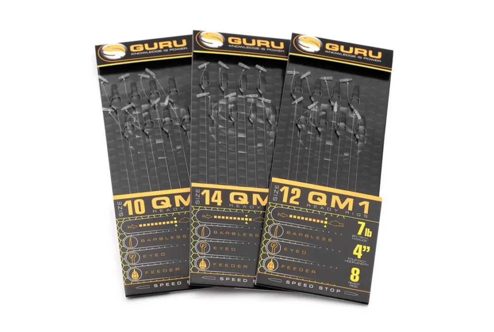 Łatwy zwrot Guru haczykiQM1 Speed Stops 10cm 0,22mm #10