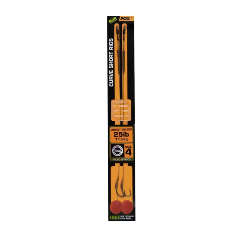 Fox Przypony Edges Curve Short Camotex Semi Stiff Ready Rigs #8 (20lb) Bestseller