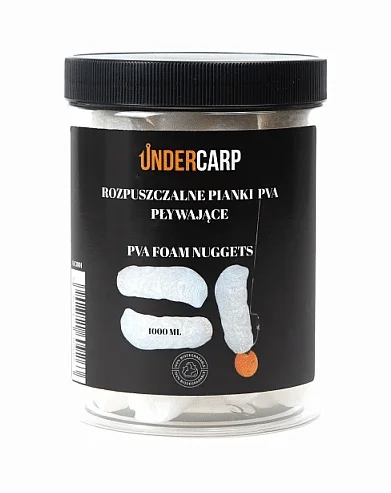 UnderCarp Rozpuszczalne Pianki PVA Pływające Słoik Dostępne od ręki