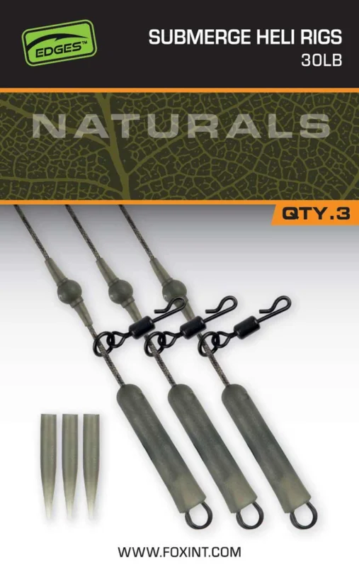 Fox Zestaw EDGES Naturals Submerged Heli Rigs 50lb Super okazja