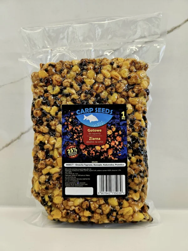 Rabat Carp Seed Ziarno do Nęcenia Mix T Konopie, Kukurydza, Pszenica, Orzech Tygrysi 1kg