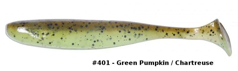 Najlepsza cena Keitech Guma Easy Shiner 4” 10cm Green Pumpkin Chart