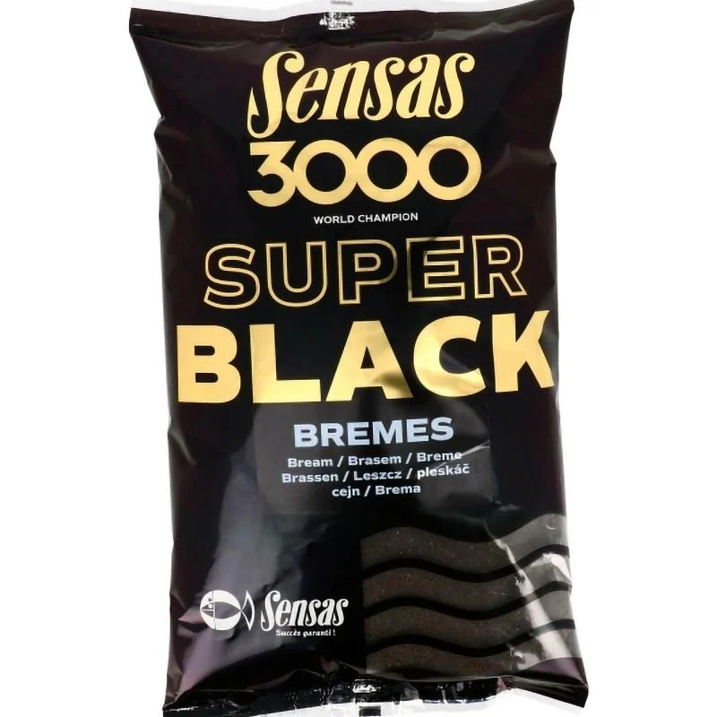 Ograniczona ilość Sensas Zanęta 3000 Super Black Bremes 1kg