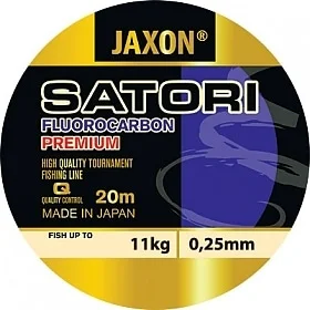 Cena promocyjna JAXON ŻYŁKA PRZYPONOWA SATORI FLUOROCARBON PREMIUM 20M #0,14MM