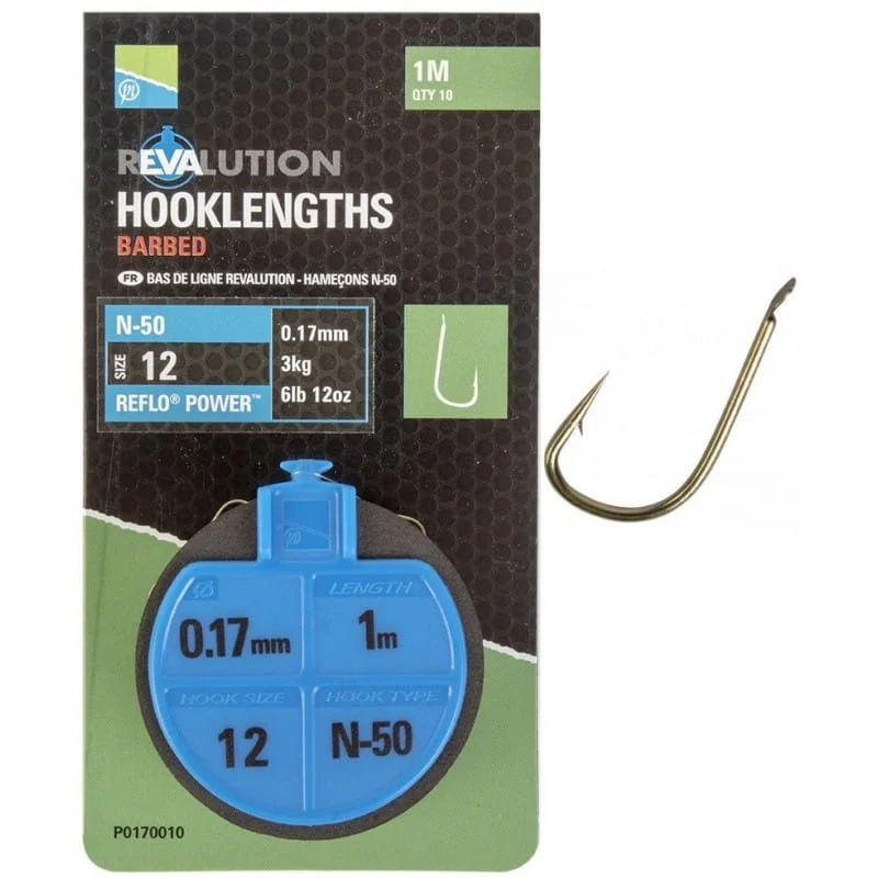 Obniżka ceny Preston Przypony Revalution N-50 Hooklengths 100cm Nr10