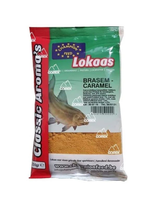 Cena promocyjna Champion Feed Lokaas Atraktor Dodatek Do Zanęty Brasem Caramel 250g