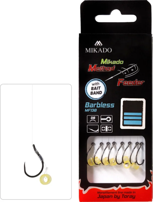 Ekspresowa dostawa Mikado Haczyki bez zadziora Method Feeder z gumką nr 12