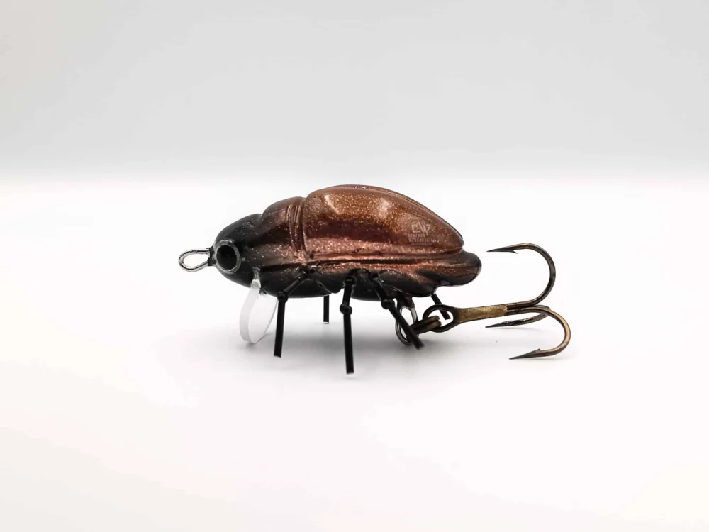 Microbait Wobler Carabu Smużak 2,4cm Pływający Dark Brown Wyprzedaż