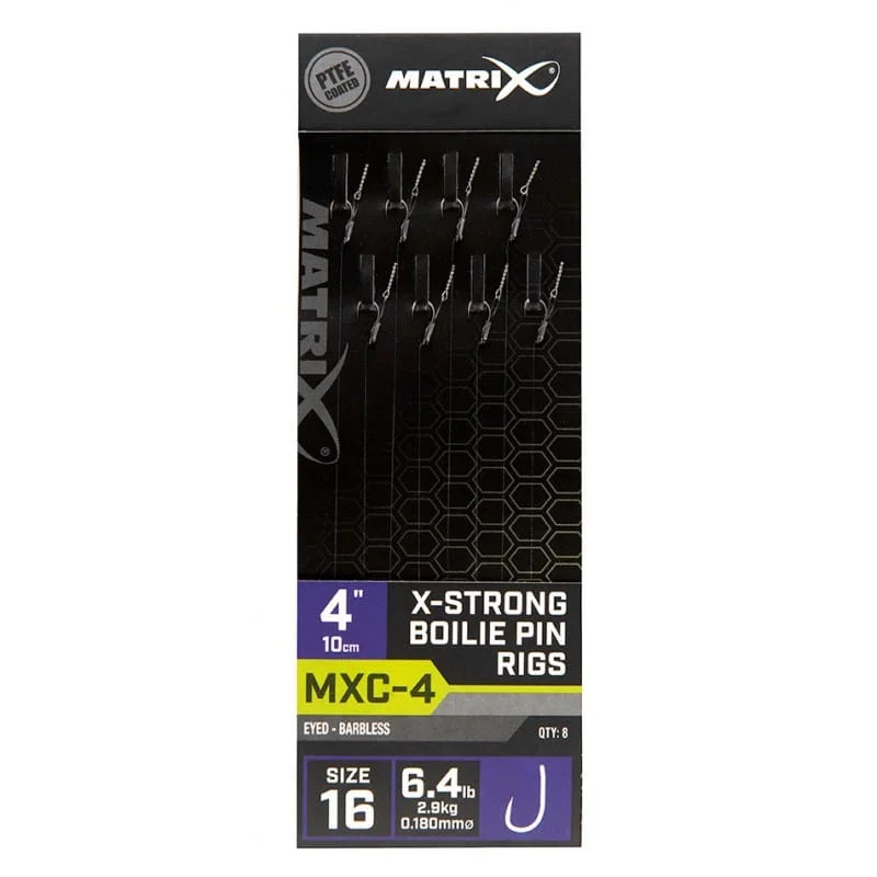 Bestseller Przypony Matrix MXC-4 X-Strong Boilie Pin Rigs 4” / 10cm – roz. 14