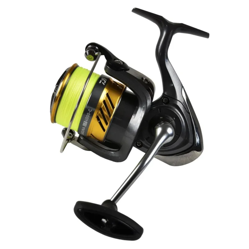 Kołowrotek spinningowy, uniwersalny Daiwa LagunaLT4000-C 4 łożyska + plecionka J-Braid X 0.21mm Bestseller