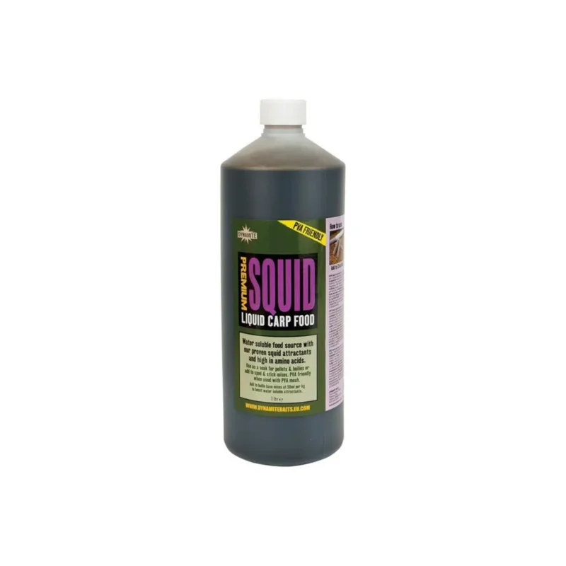 Darmowy zwrot Płynny pokarm Liquid Squid Dynamite Baits opakowanie 1 litr