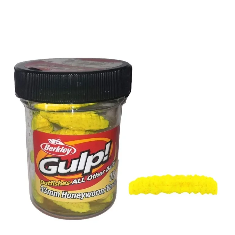 Bestseller Przynęta Gulp! Honey Worm 3.3cm honey yellow Berkley
