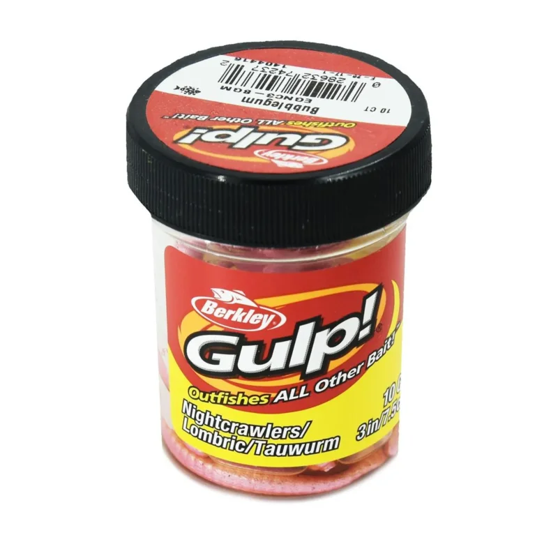 Przynęta Gulp! Nightcrawler 8cm bubblegum Berkley 10 sztuk Popularny