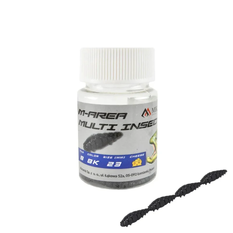 Nowy Przynęta M-Area Multi Insect black Mikado 4x23mm