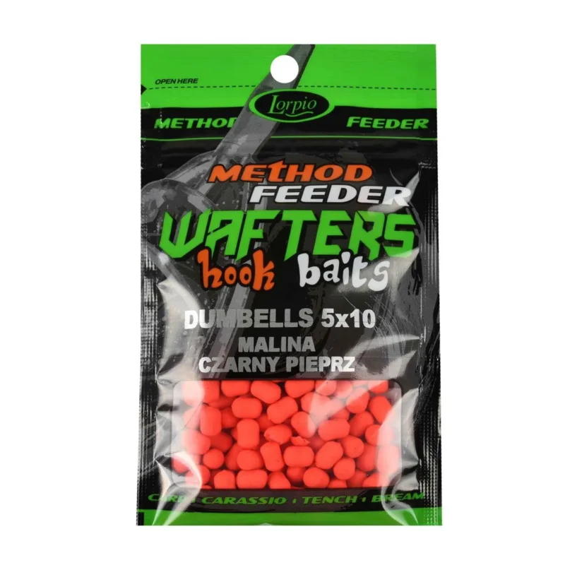 Dumbells wafters 5x10mm malina czarny pieprz Lorpio 20g Bestseller