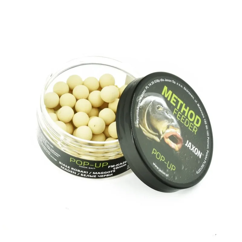 Wybór klientów Kulki Pop-Up Method Feeder 10mm białe robaki Jaxon 30g