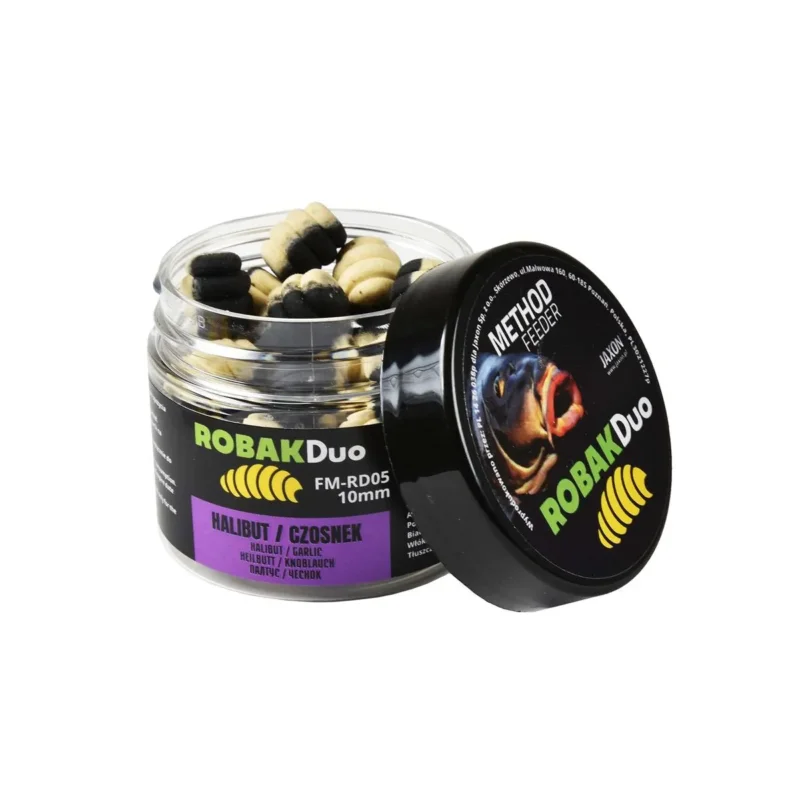 Wafters Robak Duo Method Feeder 10mm halibut, czosnek Jaxon 25g Wyprzedaż