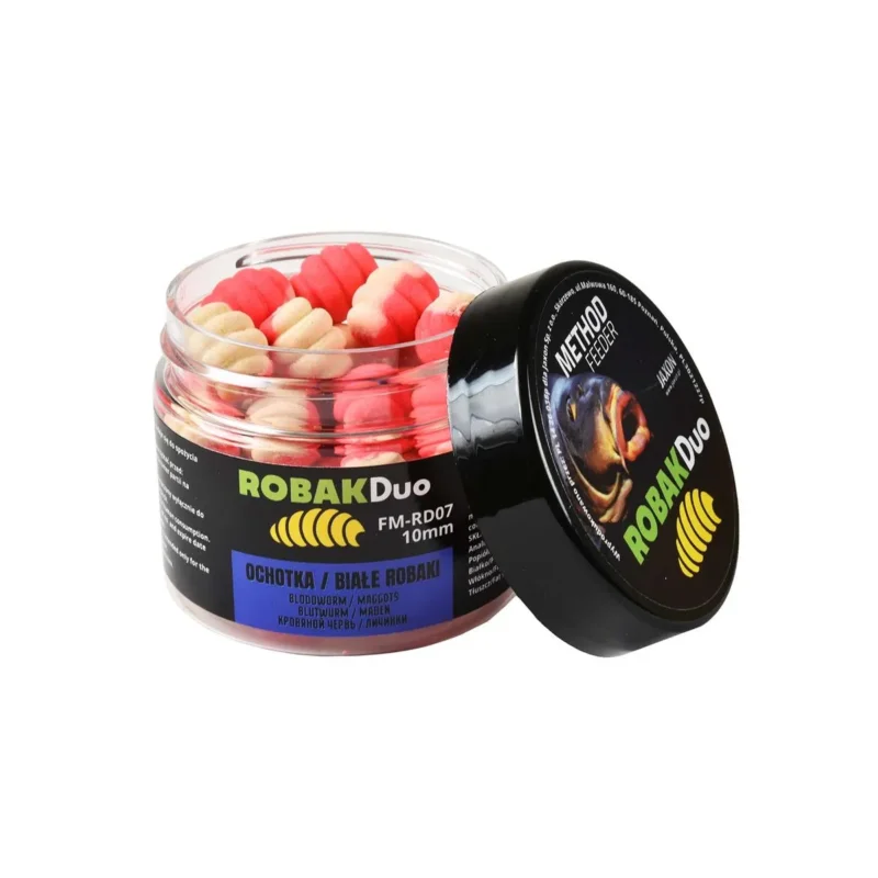 Wafters Robak Duo Method Feeder 10mm ochotka, białe robaki Jaxon 25g Bezpieczne zakupy
