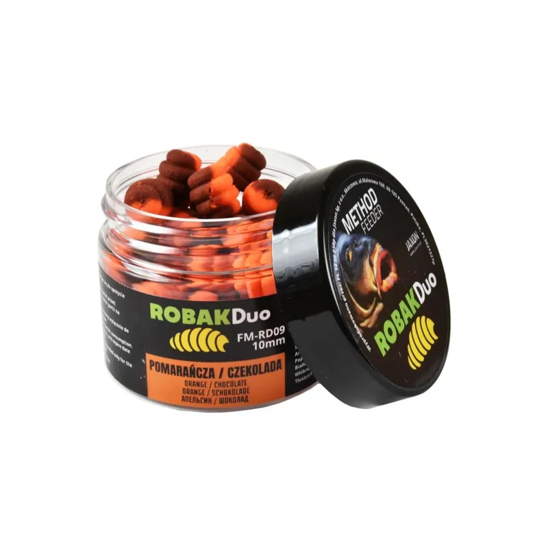 Nowy Wafters Robak Duo Method Feeder 10mm pomarańcza, czekolada Jaxon 25g