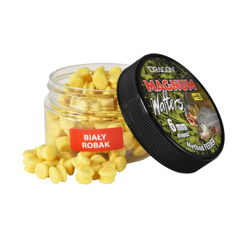 Przynęta Magnum H6 Wafters biały robak 6mm Dragon 60ml Super okazja