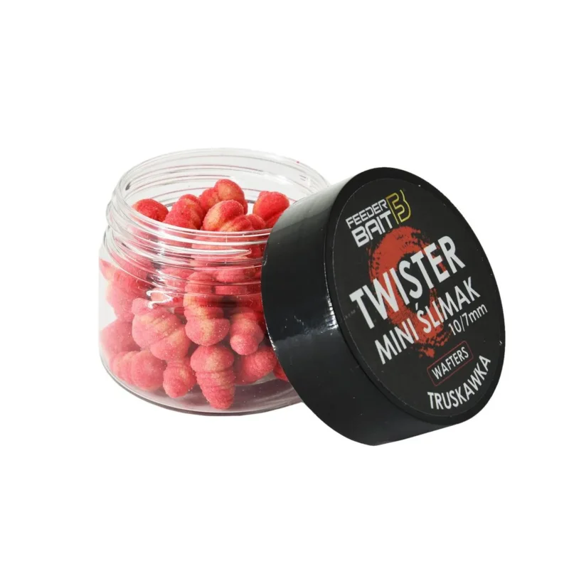 Mini Ślimak Truskawka 10/7mm Feeder Bait 25ml Tani