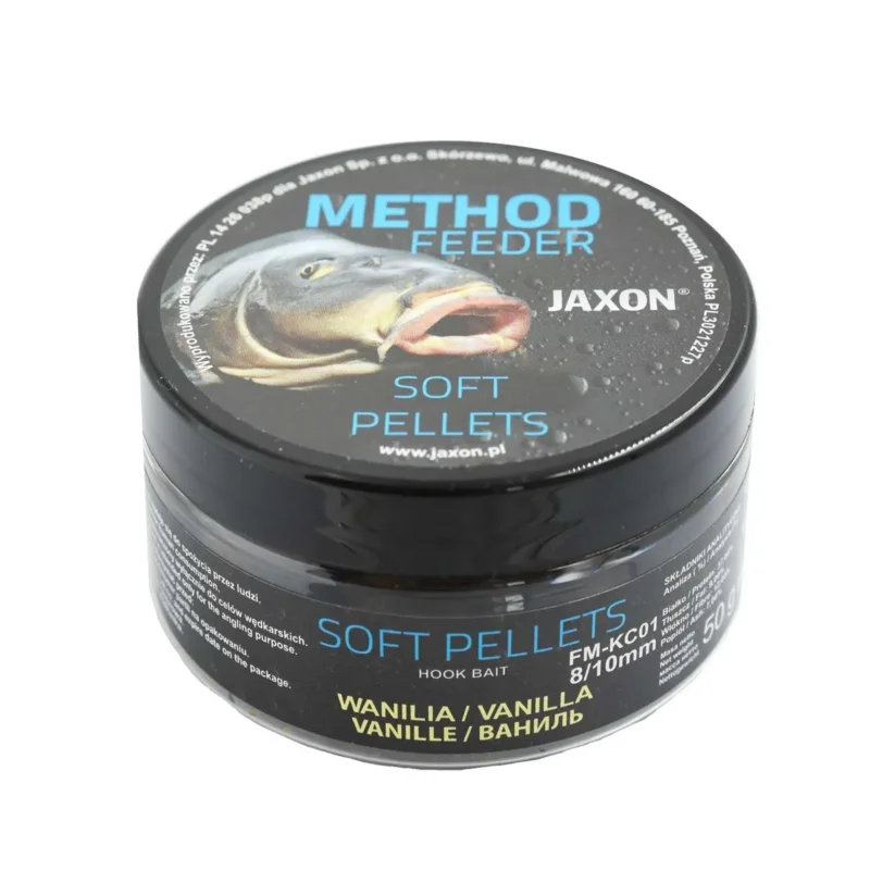 Hit sprzedaży Pellet haczykowy Soft Method Feeder wanilia 8/10mm Jaxon 50g