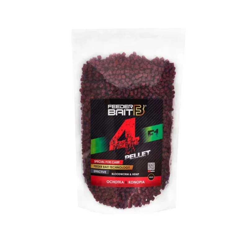 Super okazja Pellet zanętowy F1 Ochotka & Konopia 4mm Feeder Bait 800g
