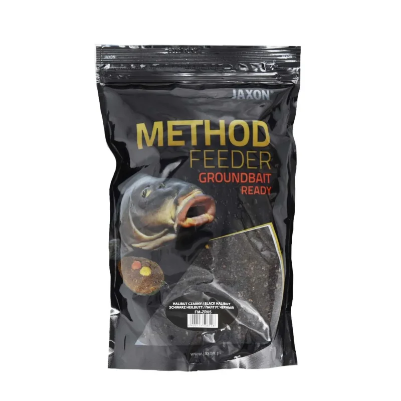 Bestseller Zanęta wędkarska Method Feeder Ready halibut czarny Jaxon 750g