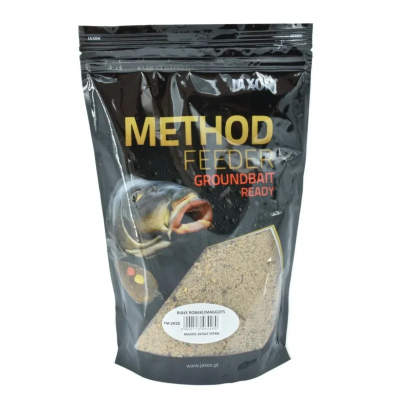 Wyjątkowa oferta Zanęta wędkarska Method Feeder Ready białe robaki Jaxon 750g