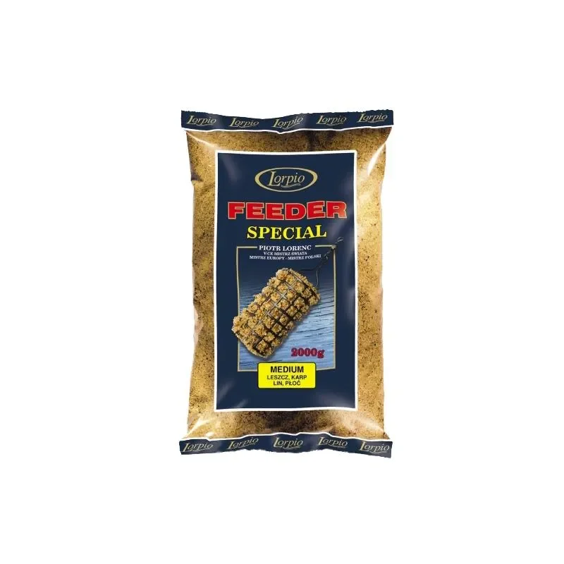 Wysoka jakość Zanęta wędkarska Feeder Medium Lorpio 2kg