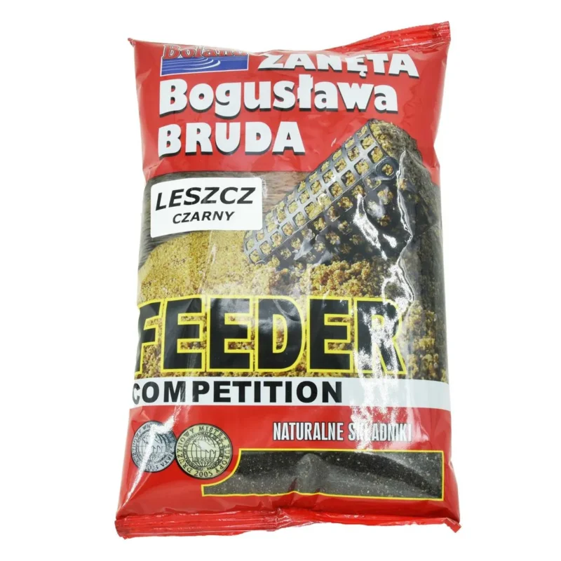 Zanęta wędkarska zawodnicza feeder leszcz czarna Boland 1kg Popularny