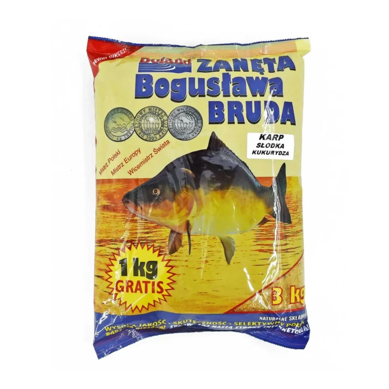 Zanęta wędkarska popularna karp słodka kukurydza Boland 3kg Ekspresowa dostawa