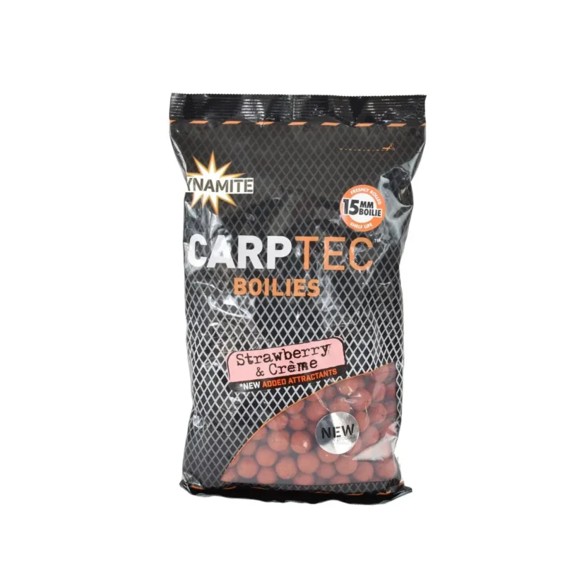 Tylko do końca tygodnia Kulki zanętowe Carptec Strawberry & Creme 15mm Dynamite Baits 900g