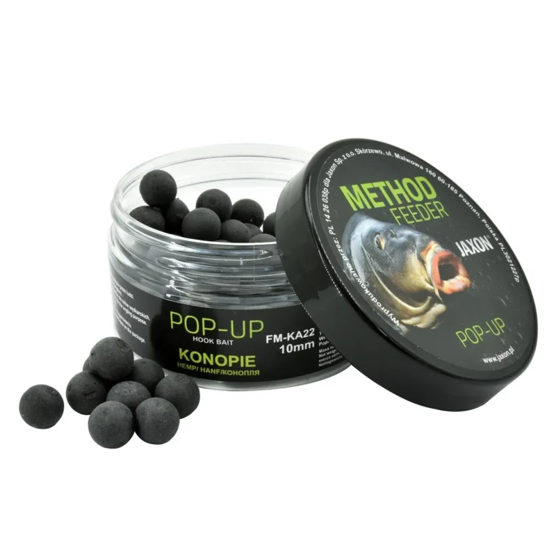 Wyprzedaż Kulki Pop-Up Method Feeder 10mm konopie Jaxon 30g